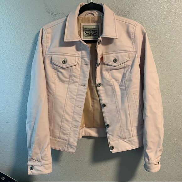 Levi’s Rose Faux Leather Trucker Jacket - Picture 4 of 10